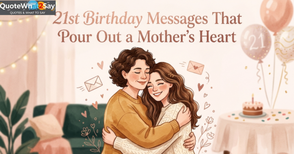 21st Birthday Messages That Pour Out a Mother's Heart
