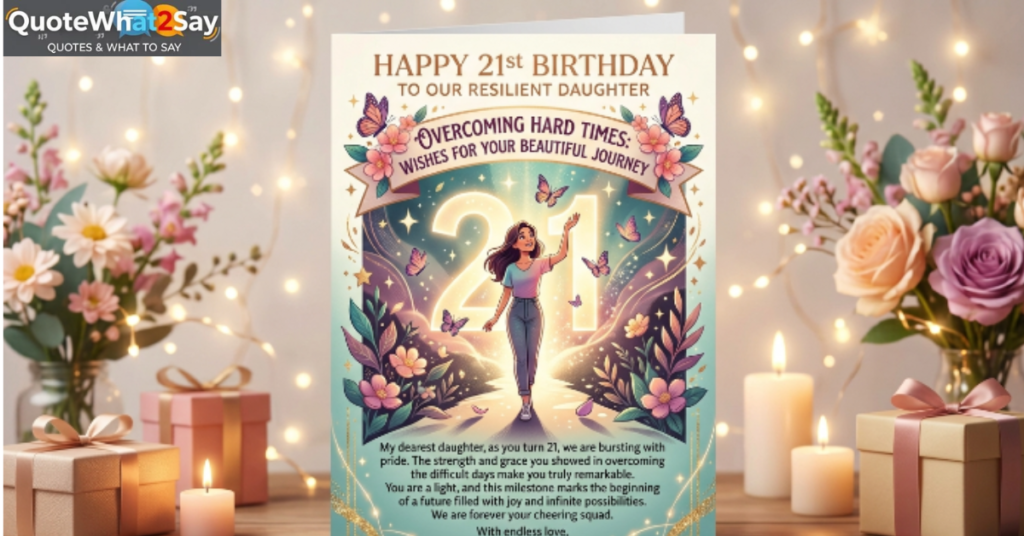 Emotional 21st Birthday Wishes For a Daughter Who Has Overcome Hard Times