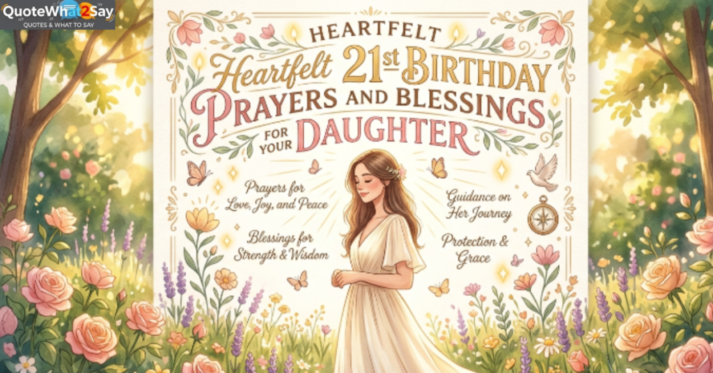 Heartfelt 21st Birthday Prayers and Blessings For Your Daughter