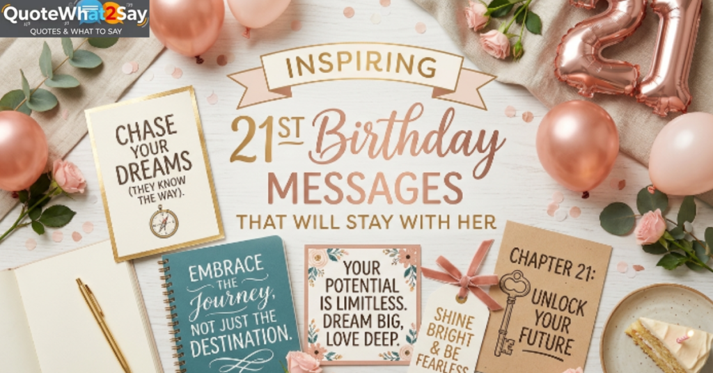 Inspiring 21st Birthday Messages That Will Stay With Her