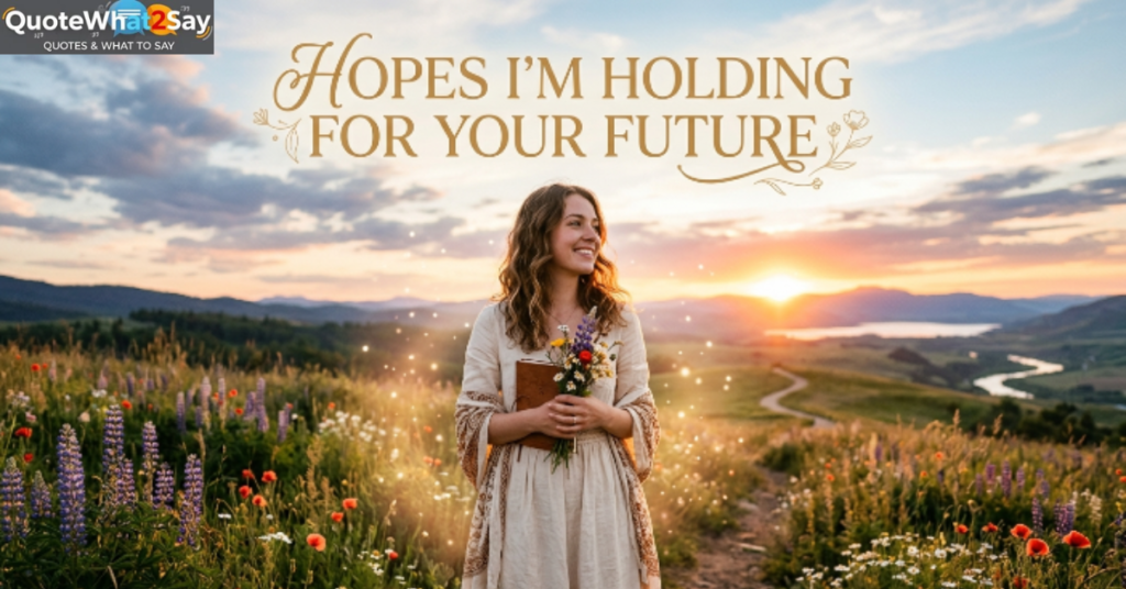 Hopes I'm Holding for Your Future