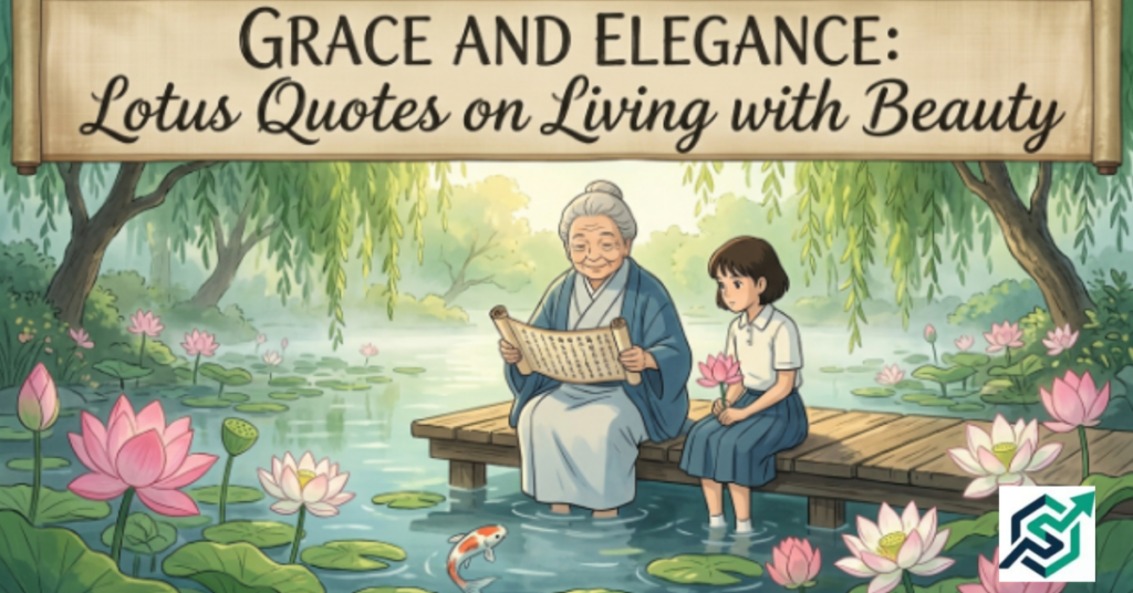 Grace and Elegance: Lotus Quotes on Living with Beauty