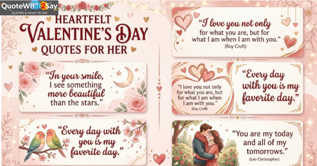 Heartfelt Valentine's Day Quotes for Her