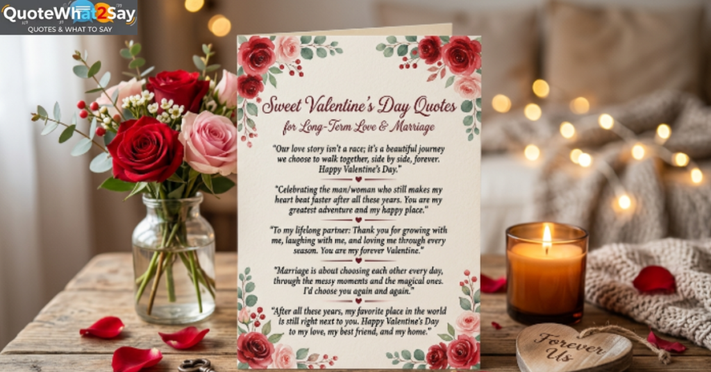 Sweet Valentine's Day Quotes for Long-Term Love and Marriage