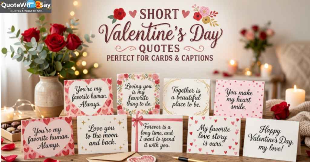Short Valentine's Day Quotes Perfect for Cards and Captions