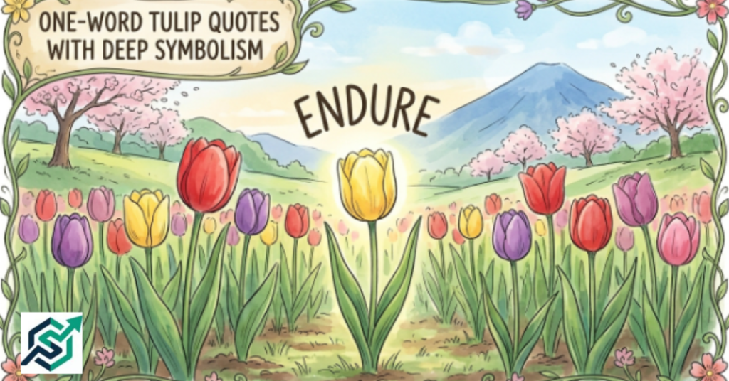 One-Word Tulip Quotes With Deep Symbolism
