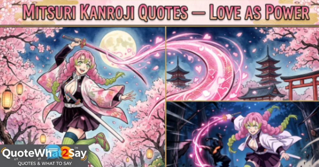 Mitsuri Kanroji Quotes — Love as Power