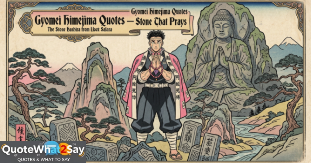 Gyomei Himejima Quotes — Stone That Prays