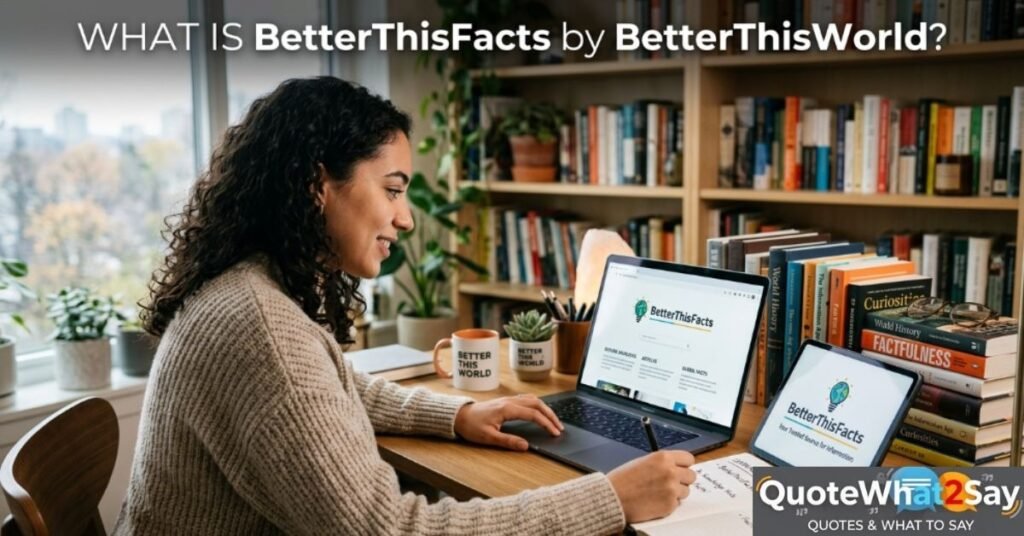 What Is BetterThisFacts by BetterThisWorld?