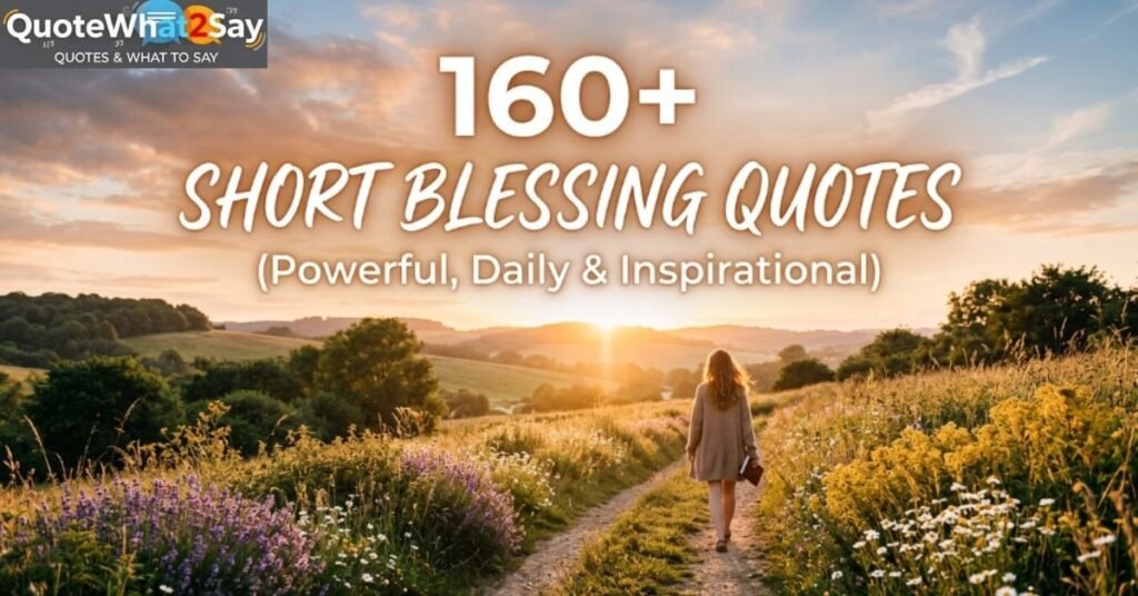 160+ Short Blessing Quotes (Powerful, Daily & Inspirational)