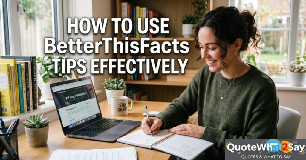 How to Use BetterThisFacts Tips Effectively