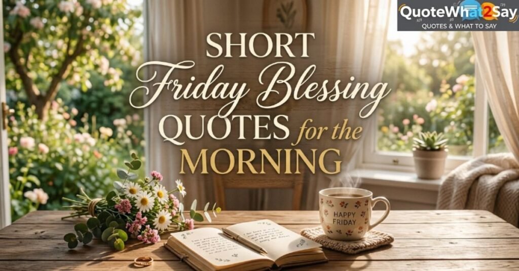 Short Friday Blessing Quotes for the Morning