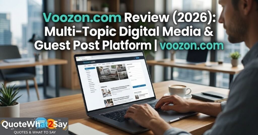 Voozon.com Review 2026: Features, Content & Digital Media Explained
