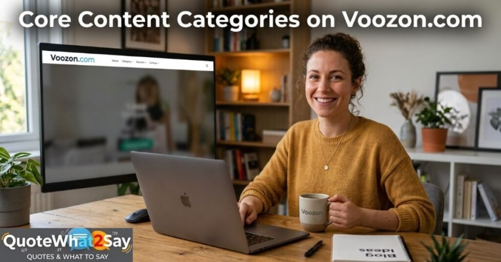 Core Content Categories on Voozon.com