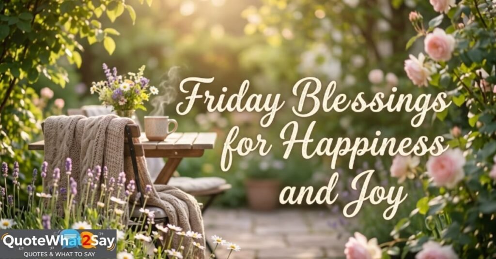 Friday Blessings for Happiness and Joy