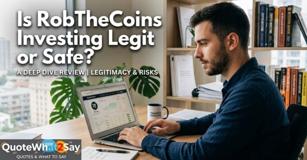 Is RobTheCoins Investing Legit or Safe?