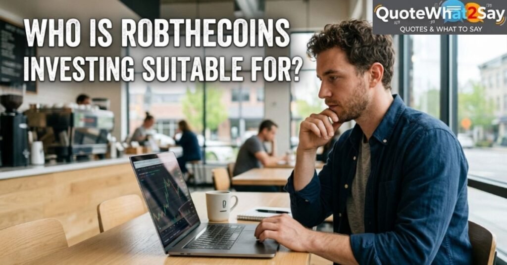 Who Is RobTheCoins Investing Suitable For?