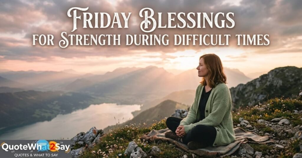 Friday Blessings for Strength During Difficult Times