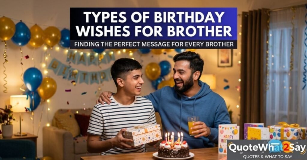 Types of Birthday Wishes for Brother