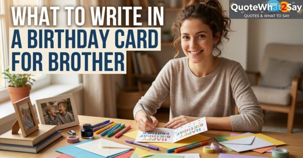 What to Write in a Birthday Card for Brother