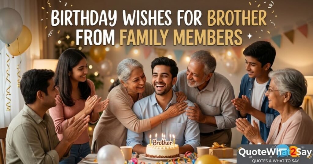 Birthday Wishes for Brother from Family Members