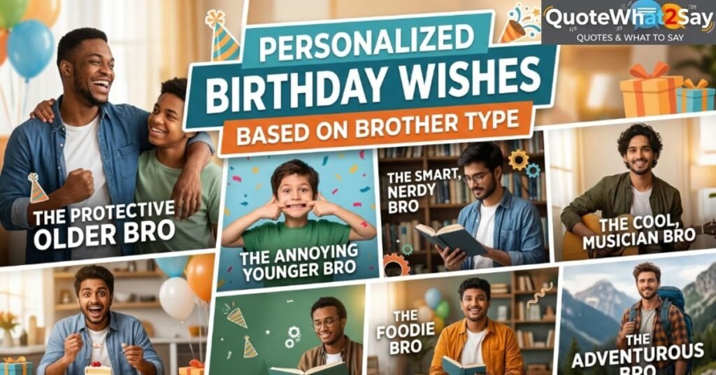 Personalized Birthday Wishes Based on Brother Type