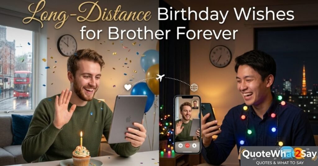 Long-Distance Birthday Wishes for Brother Forever