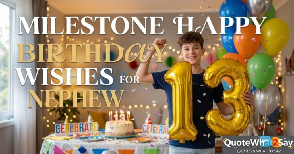 Milestone Happy Birthday Wishes for Nephew
