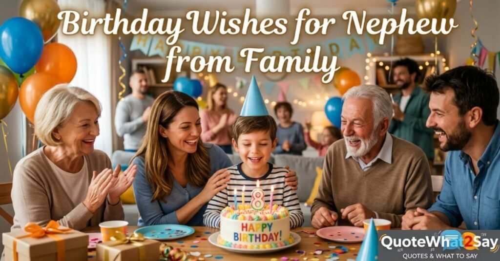 Birthday Wishes for Nephew from Family