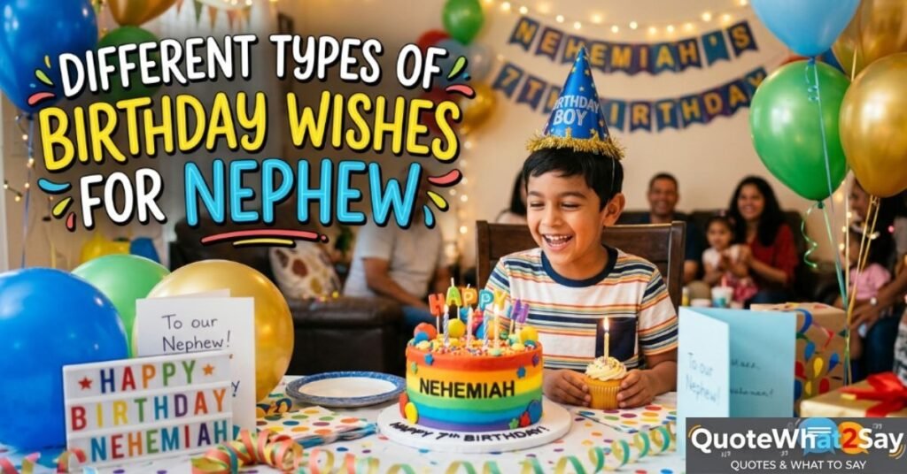 Different Types of Birthday Wishes for Nephew