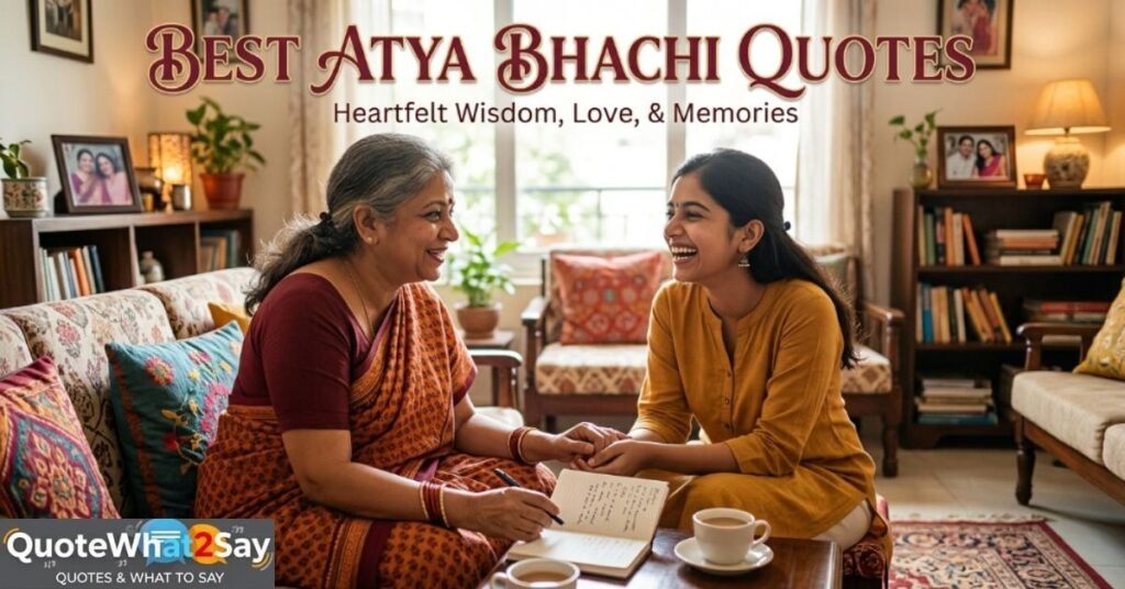 Best Atya Bhachi Quotes