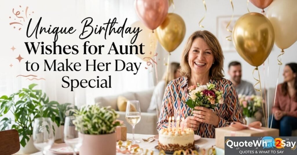 Unique Birthday Wishes for Aunt to Make Her Day Special