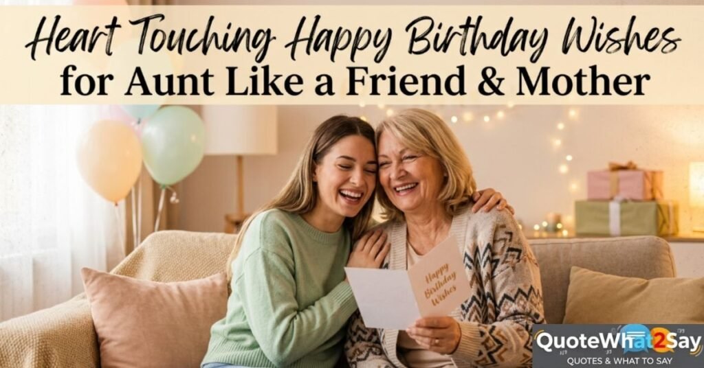 300+ Heart-Touching Happy Birthday Wishes for Aunt Like a Friend & Mother