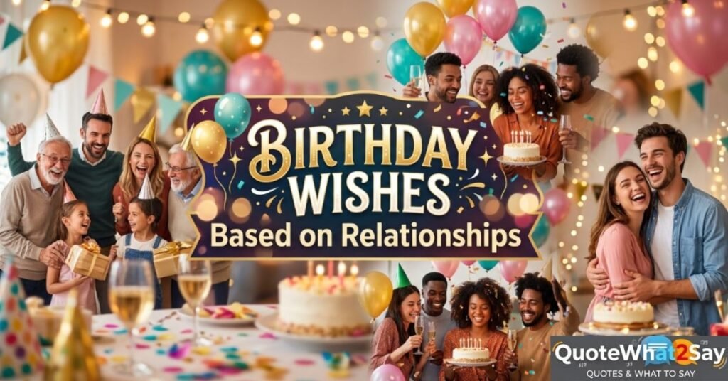 Birthday Wishes Based on Relationships