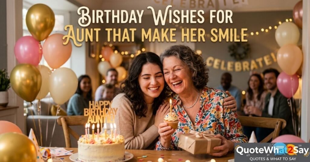 Birthday Wishes for Aunt That Make Her Smile