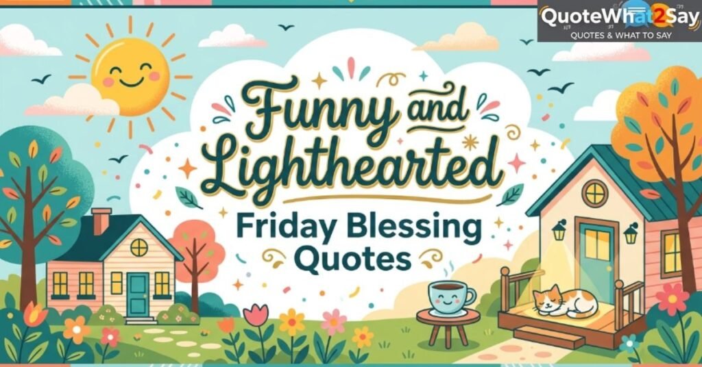 Funny and Lighthearted Friday Blessing Quotes