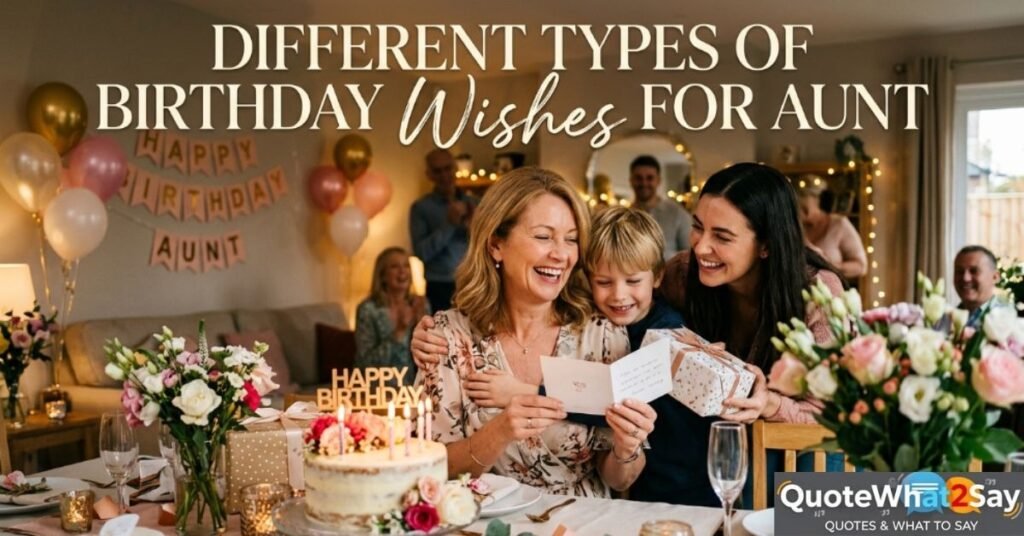 Different Types of Birthday Wishes for Aunt