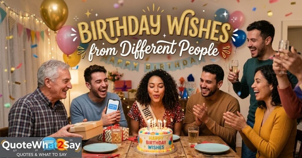 Birthday Wishes from Different People