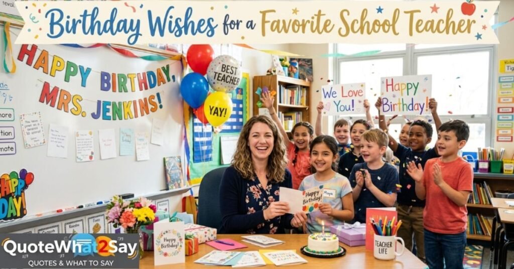 Birthday Wishes for a Favorite School Teacher