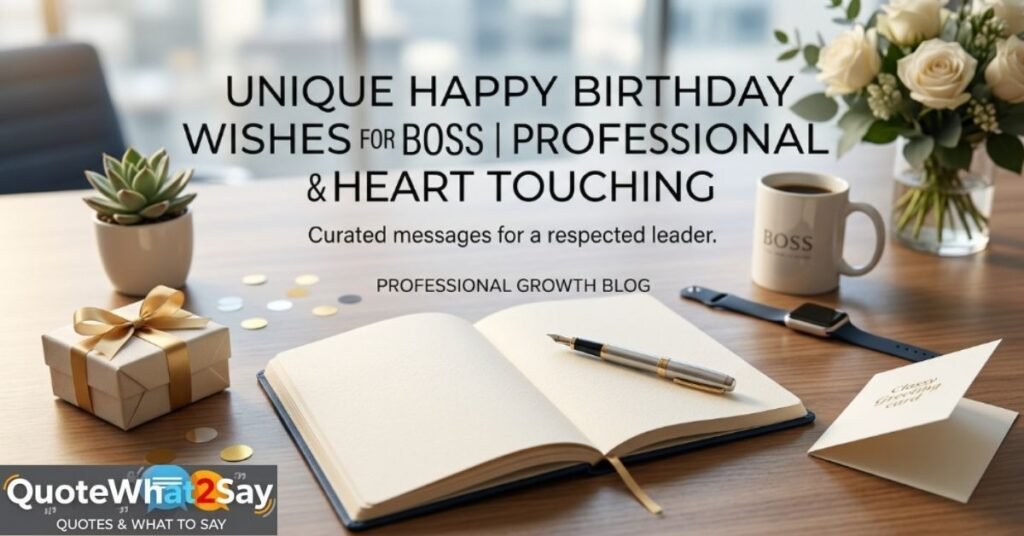 150+ Unique Happy Birthday Wishes For Boss | Professional & Heart Touching