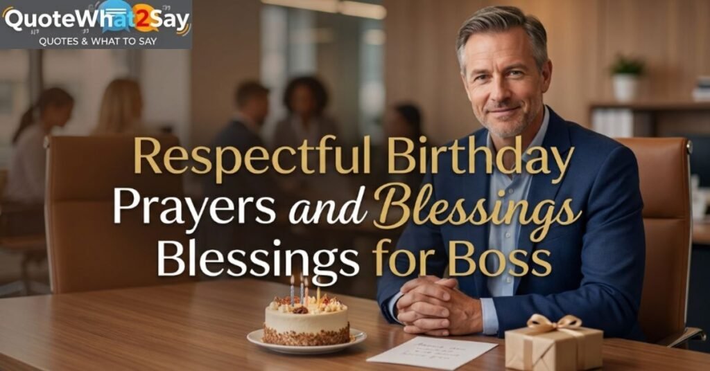 Respectful Birthday Prayers and Blessings for Boss