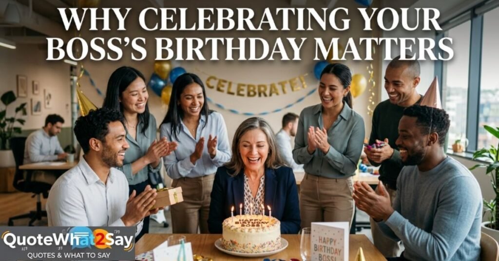 Why Celebrating Your Boss's Birthday Matters