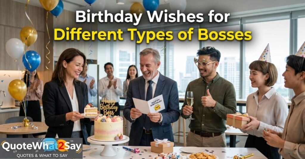 Birthday Wishes for Different Types of Bosses