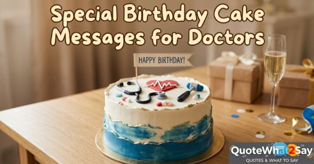 Special Birthday Cake Messages for Doctors