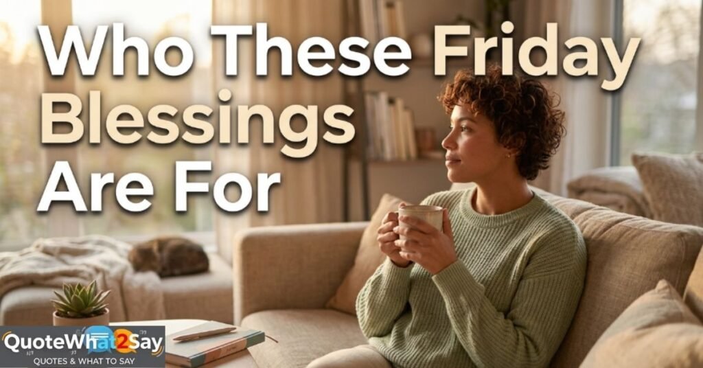 Who These Friday Blessings Are For