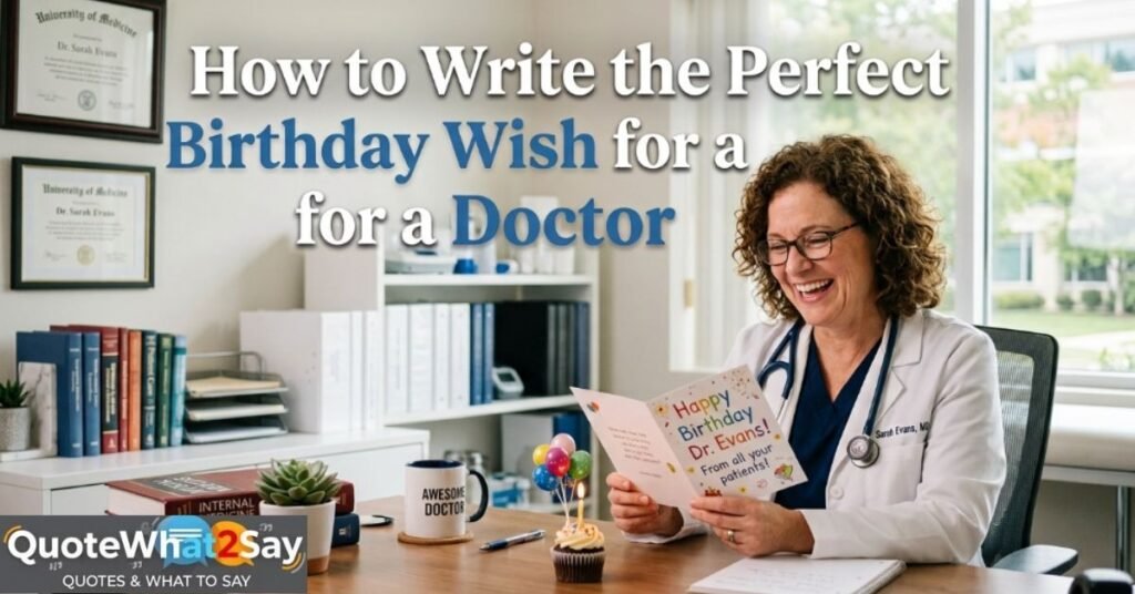 How to Write the Perfect Birthday Wish for a Doctor