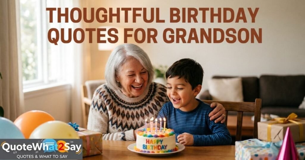 💬 Thoughtful Birthday Quotes for Grandson