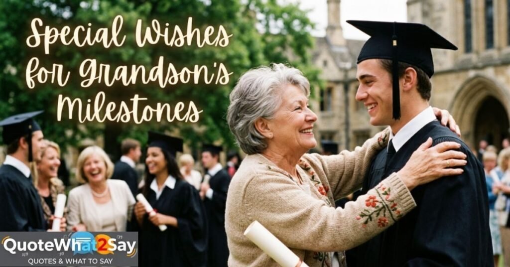 Special Wishes for Grandson's Milestones