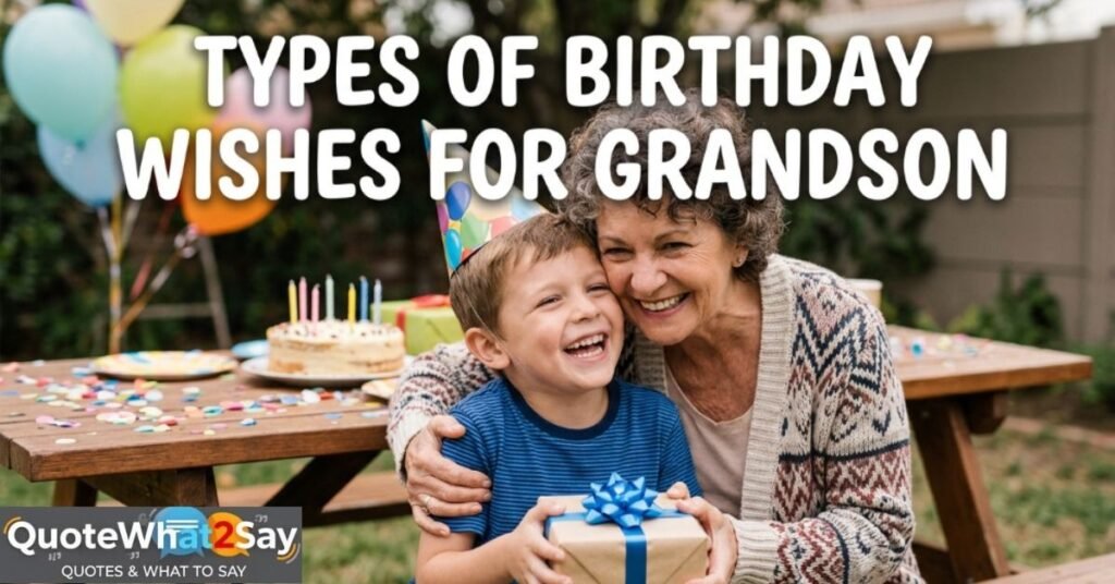 Types of Birthday Wishes for Grandson