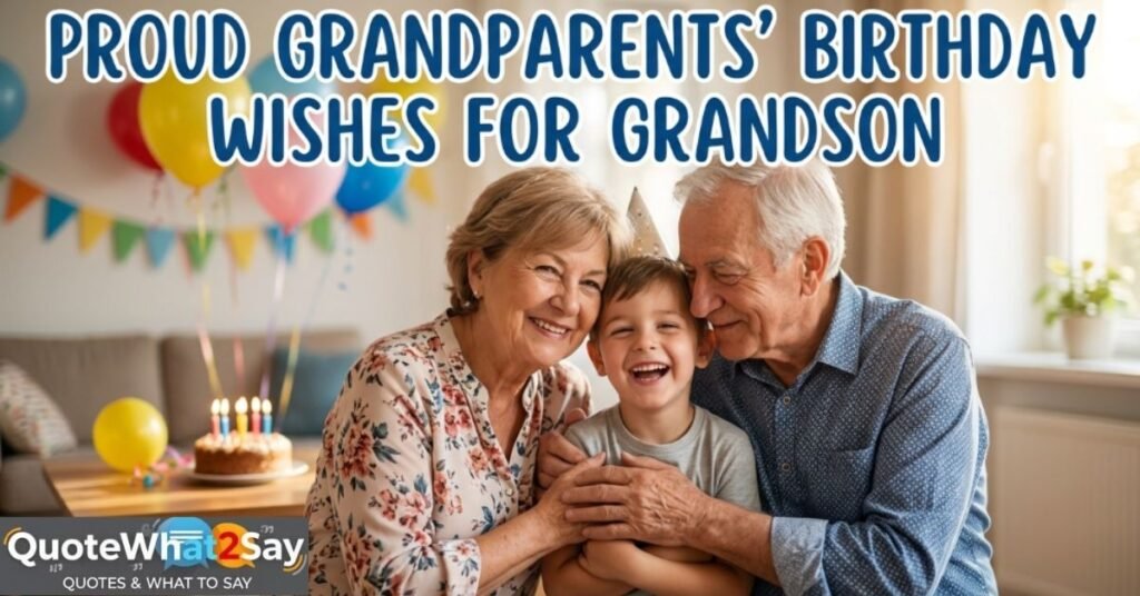 🌟 Proud Grandparents' Birthday Wishes for Grandson